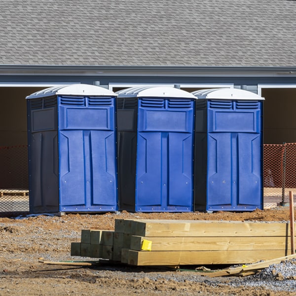 how often are the porta potties cleaned and serviced during a rental period in Ethridge Tennessee